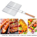 Metal BBQ grill mesh basket